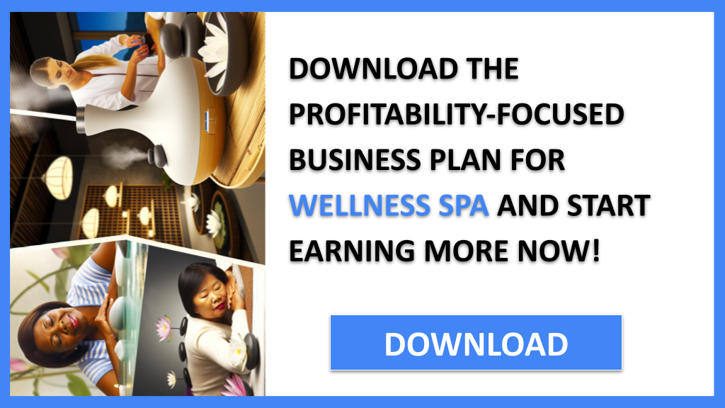 Business Plan Example for Wellness Spa - Wellness Spa Profitability- CTA3