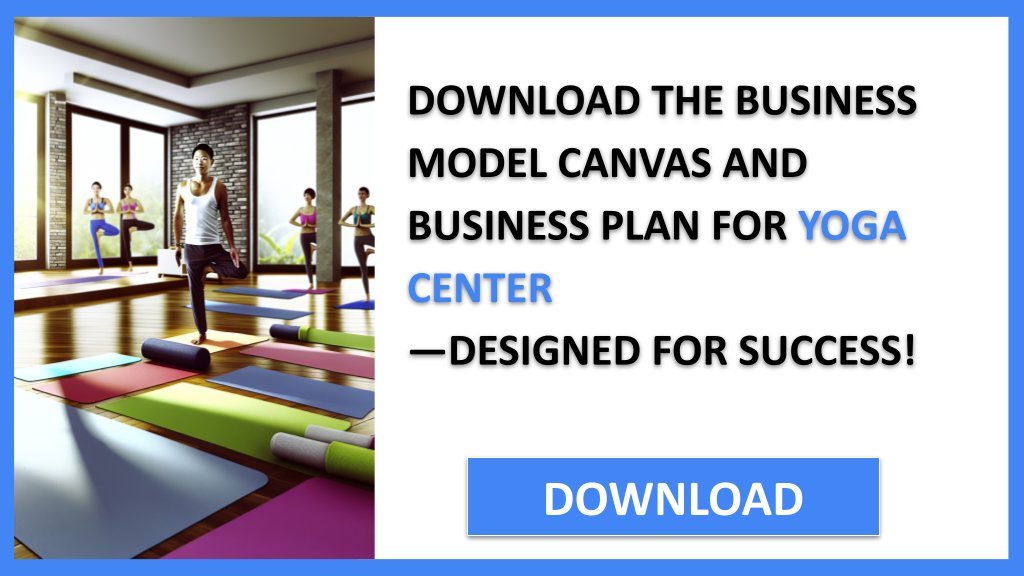 Business Plan Example for Yoga Center - Yoga Center Business Model Canvas- CTA2
