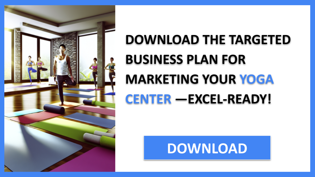 Business Plan Example for Yoga Center - Yoga Center Marketing Plan- CTA2