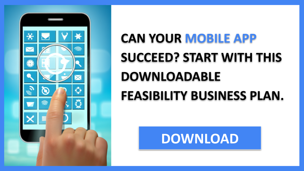Business Plan Example for Mobile App - Mobile App Feasibility Study- CTA1