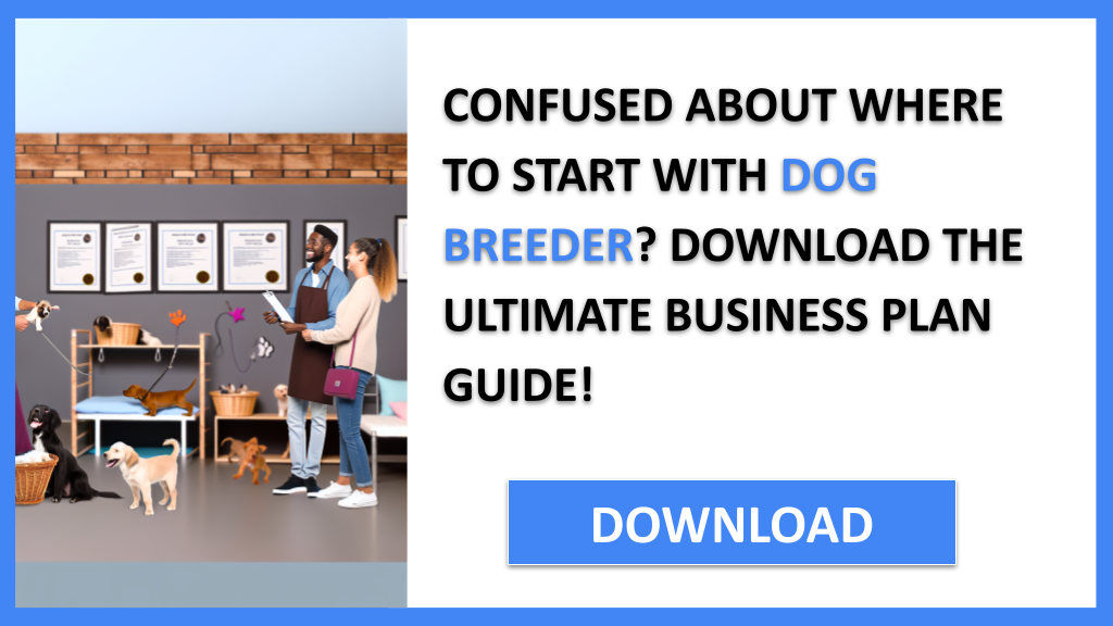 Business Plan Example for Dog Breeder - Dog Breeder Complete Guide- CTA1