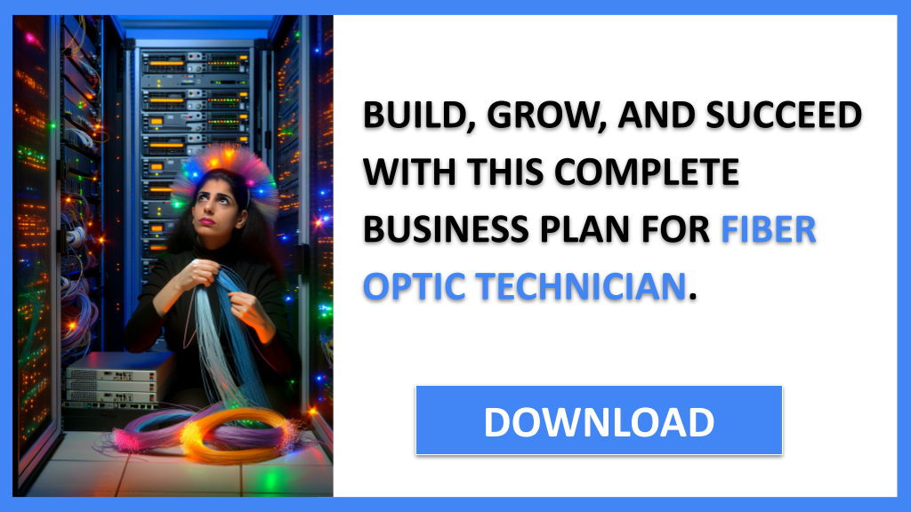 Business Plan Example for Fiber Optic Technician - Fiber Optic Technician Complete Guide- CTA3