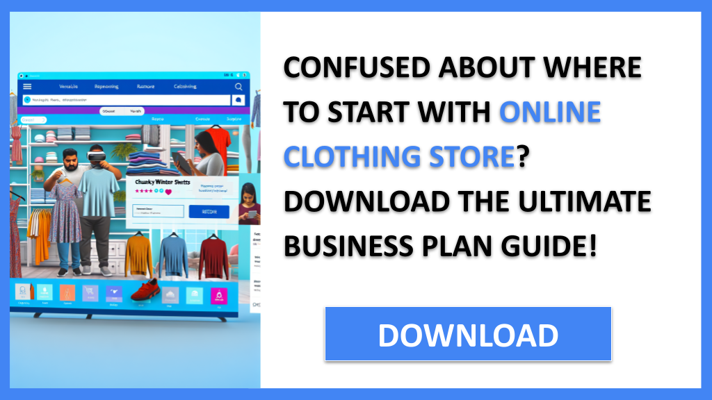 Business Plan Example for Online Clothing Store - Online Clothing Store Complete Guide- CTA1