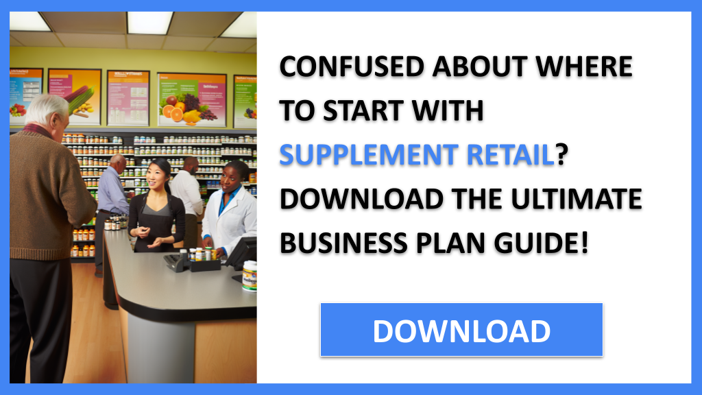 Business Plan Example for Supplement Retail - Supplement Retail Complete Guide- CTA1