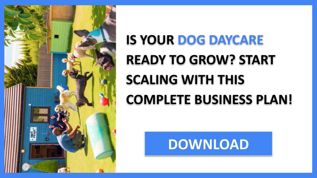 Business Plan Example for Dog Daycare - Dog Daycare Growth Strategy- CTA1