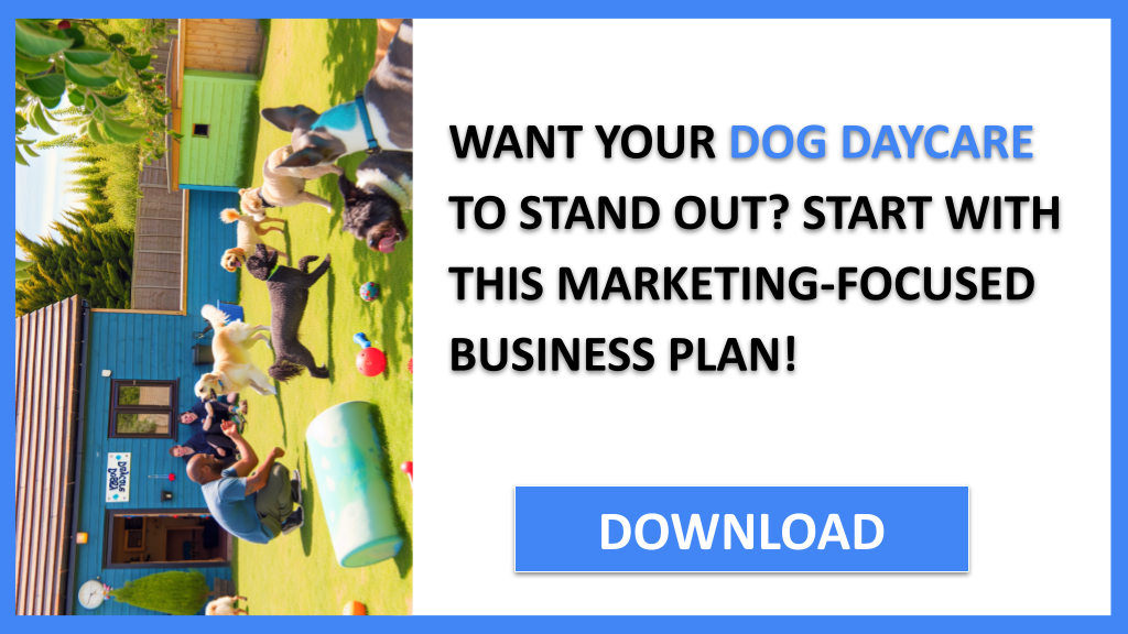 Business Plan Example for Dog Daycare - Dog Daycare Marketing Plan- CTA1