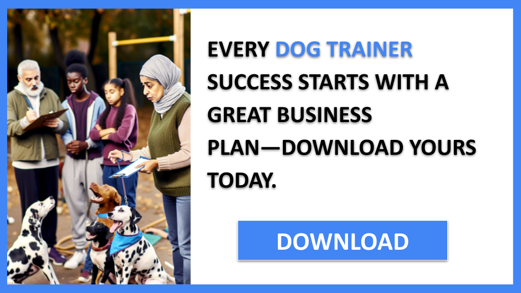 Business Plan Example for Dog Trainer - Dog Trainer Business Plan- CTA1