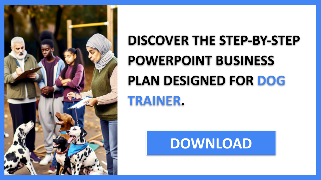 Business Plan Example for Dog Trainer - Dog Trainer Business Plan- CTA2