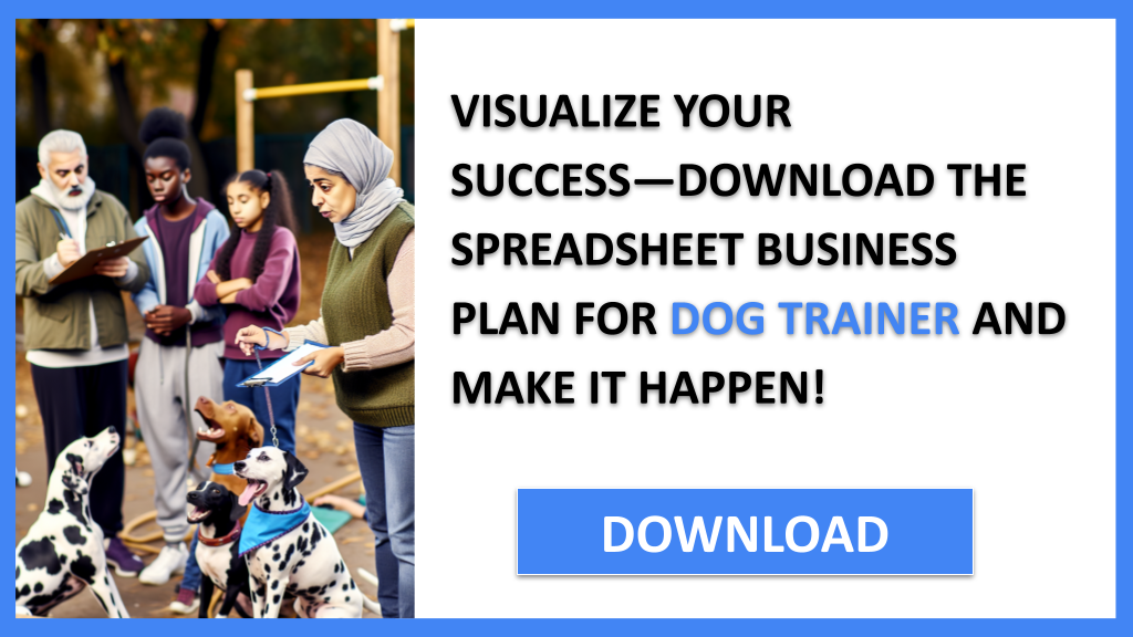 Business Plan Example for Dog Trainer - Dog Trainer Business Plan- CTA3