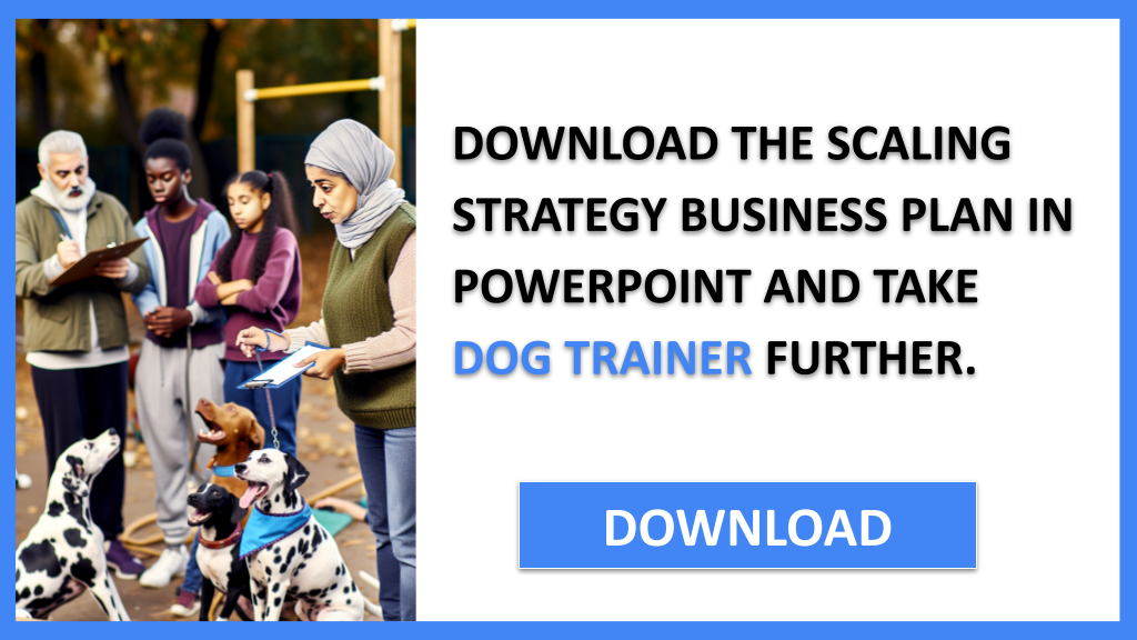Business Plan Example for Dog Trainer - Dog Trainer Growth Strategy- CTA2