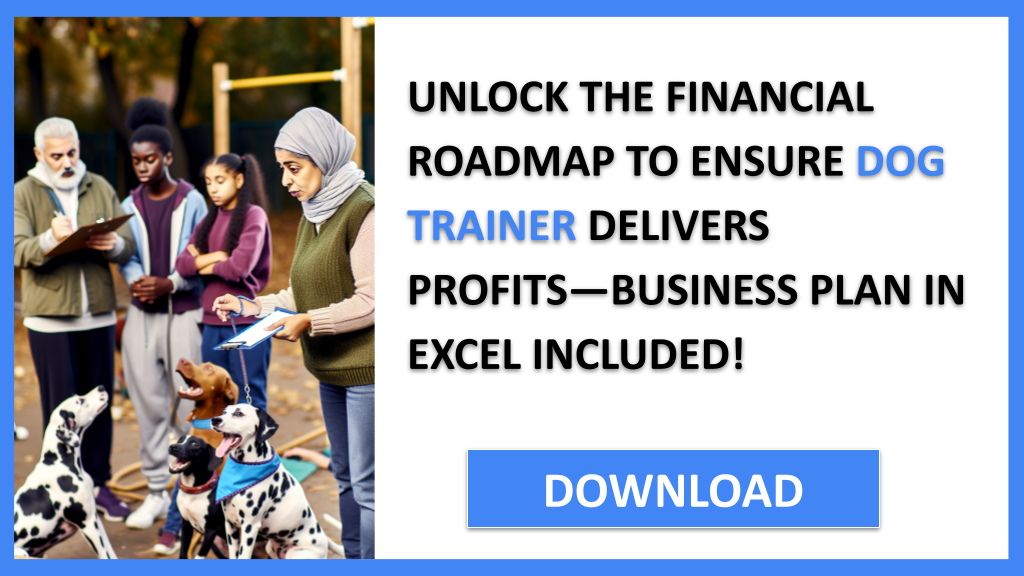 Business Plan Example for Dog Trainer - Dog Trainer Profitability- CTA2