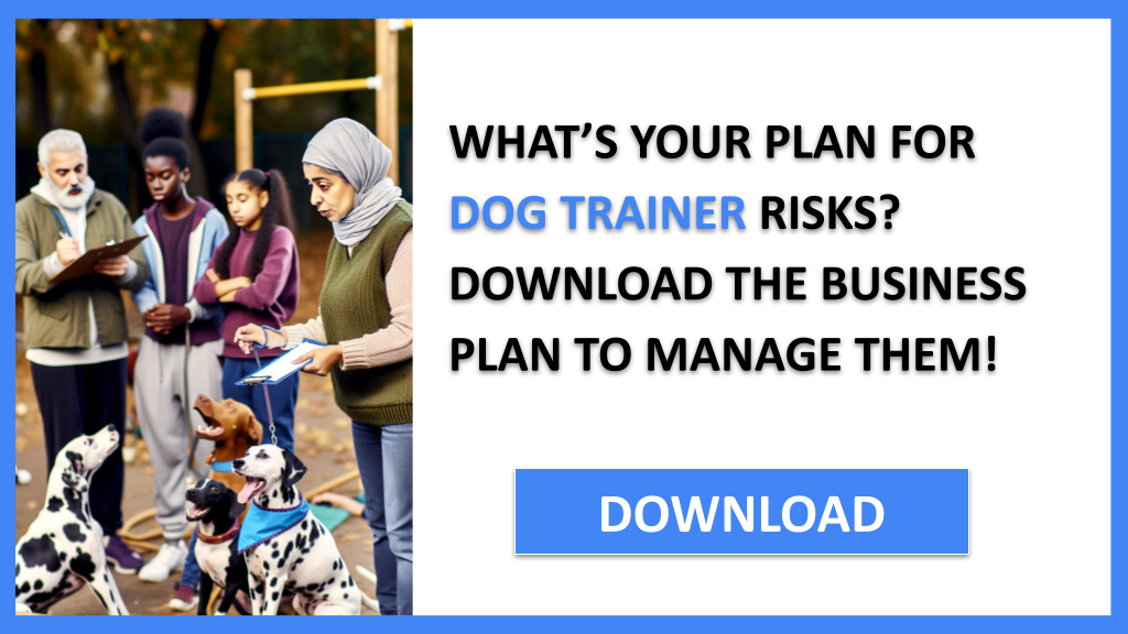 Business Plan Example for Dog Trainer - Dog Trainer Risk Management- CTA1