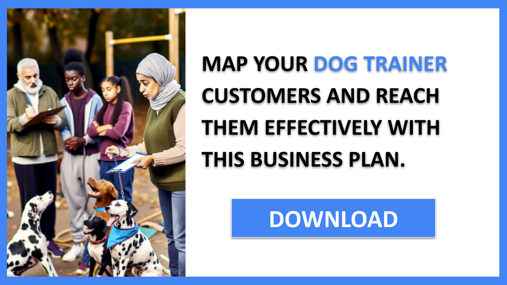 Business Plan Example for Dog Trainer - Dog Trainer Customer Segments- CTA3