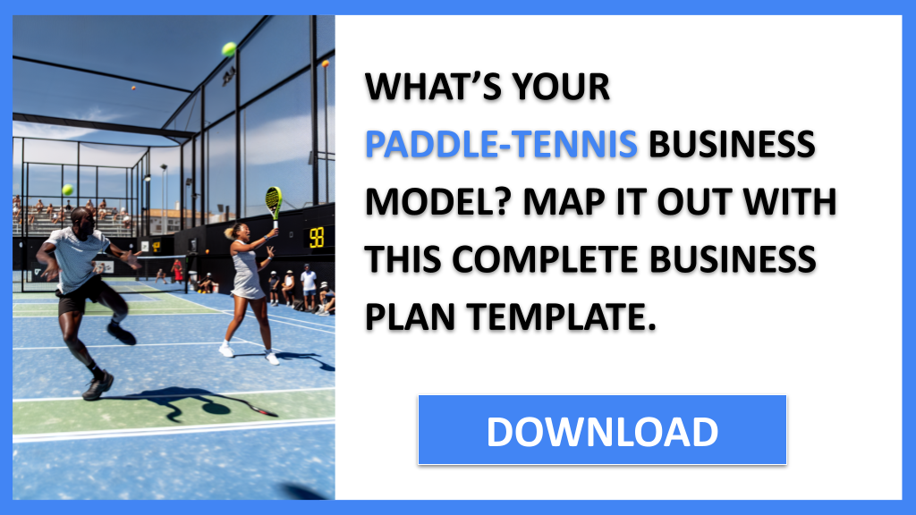 Business Plan Example for Paddle-Tennis - Paddle-Tennis Business Model Canvas- CTA1