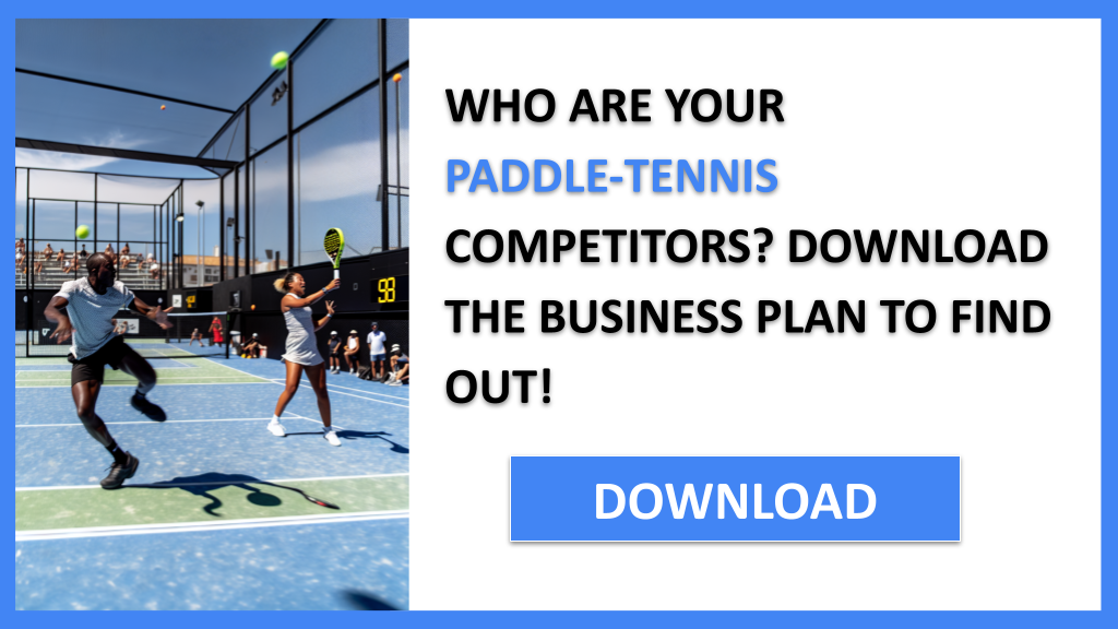 Business Plan Example for Paddle-Tennis - Paddle-Tennis Competition Study- CTA1