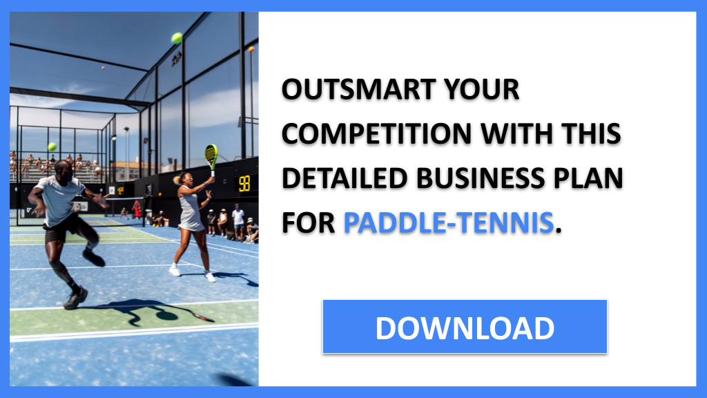 Business Plan Example for Paddle-Tennis - Paddle-Tennis Competition Study- CTA3