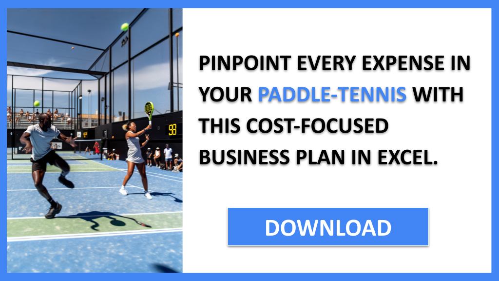 Business Plan Example for Paddle-Tennis - Paddle-Tennis Costs- CTA2
