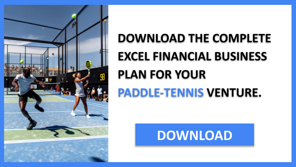 Business Plan Example for Paddle-Tennis - Paddle-Tennis Financial Plan- CTA2