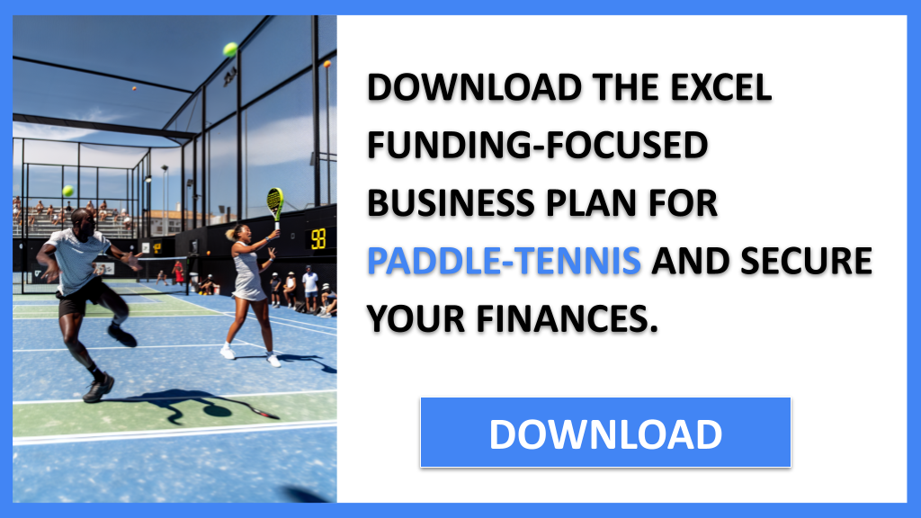 Business Plan Example for Paddle-Tennis - Paddle-Tennis Funding Options- CTA2