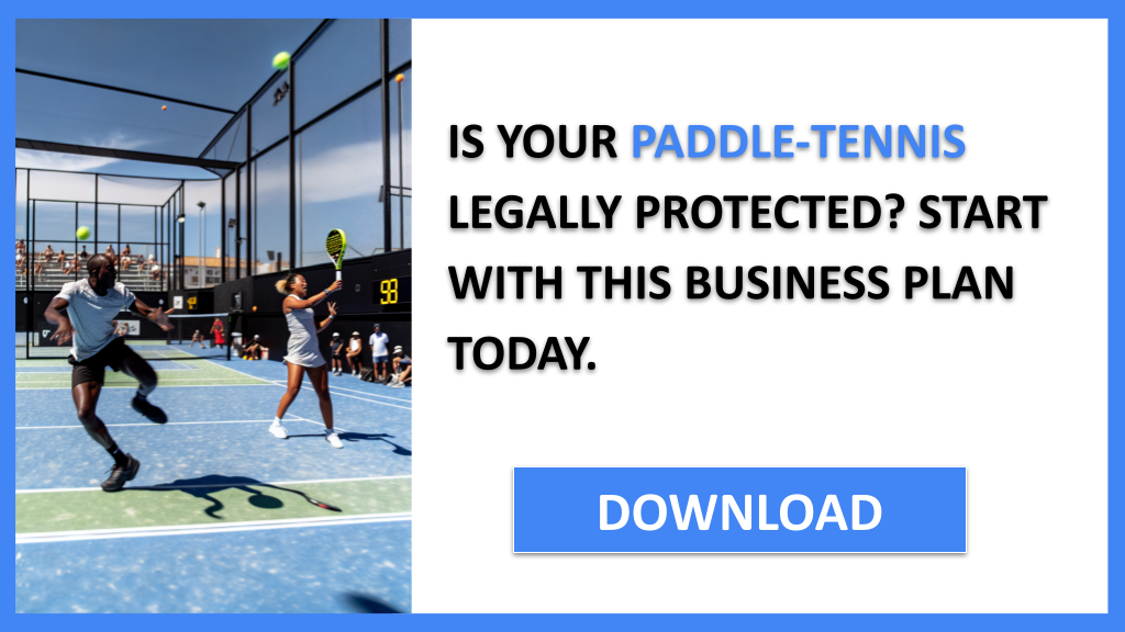 Business Plan Example for Paddle-Tennis - Paddle-Tennis Legal Considerations- CTA1