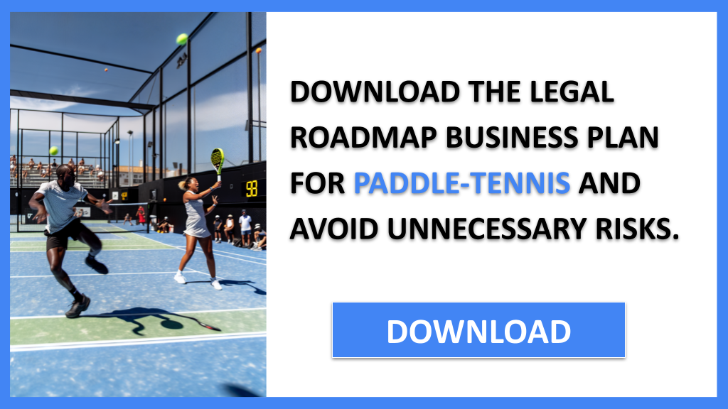 Business Plan Example for Paddle-Tennis - Paddle-Tennis Legal Considerations- CTA2