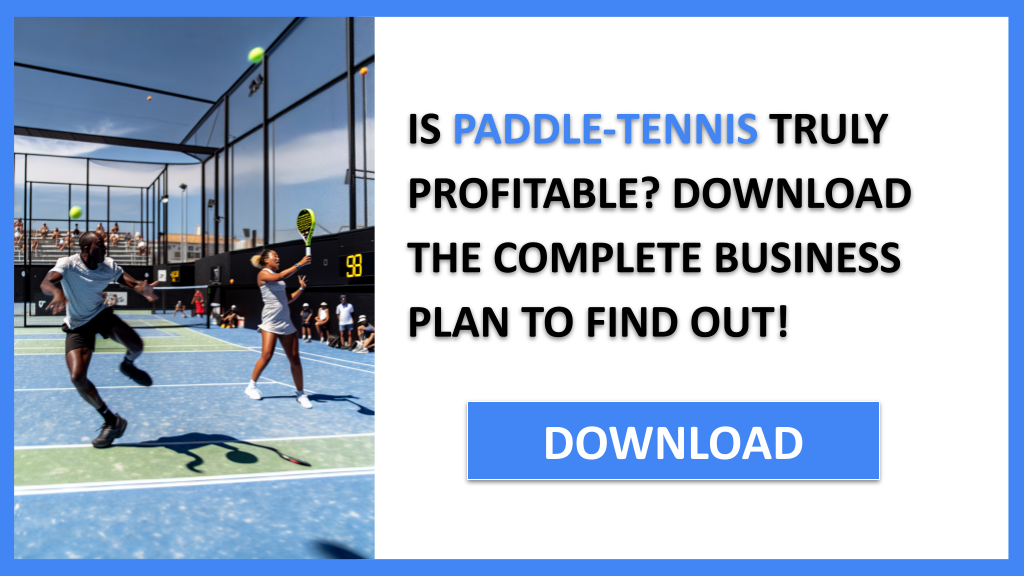 Business Plan Example for Paddle-Tennis - Paddle-Tennis Profitability- CTA1