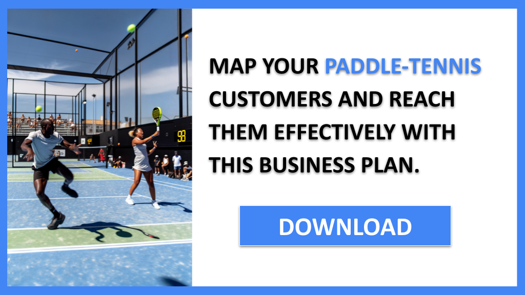 Business Plan Example for Paddle-Tennis - Paddle-Tennis Customer Segments- CTA3
