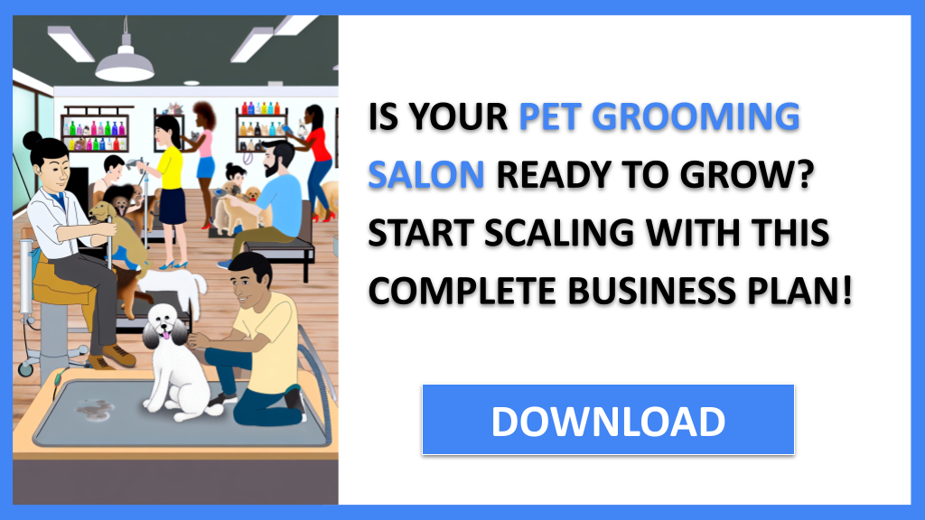 Business Plan Example for Pet Grooming Salon - Pet Grooming Salon Growth Strategy- CTA1