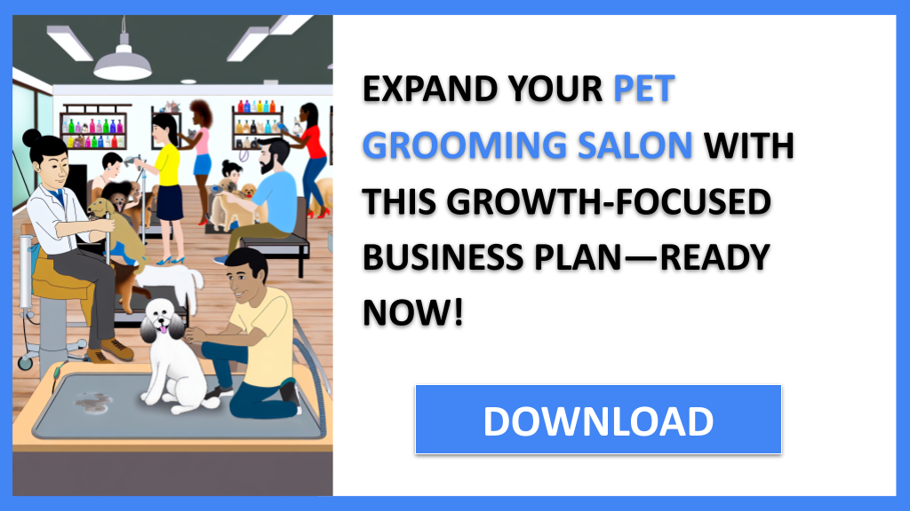 Business Plan Example for Pet Grooming Salon - Pet Grooming Salon Growth Strategy- CTA3