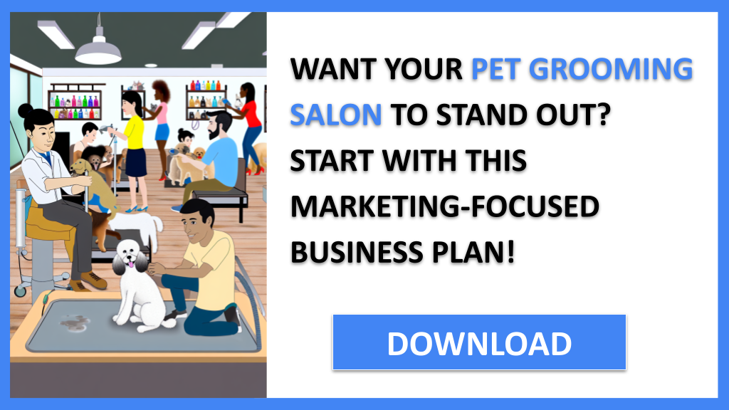 Business Plan Example for Pet Grooming Salon - Pet Grooming Salon Marketing Plan- CTA1