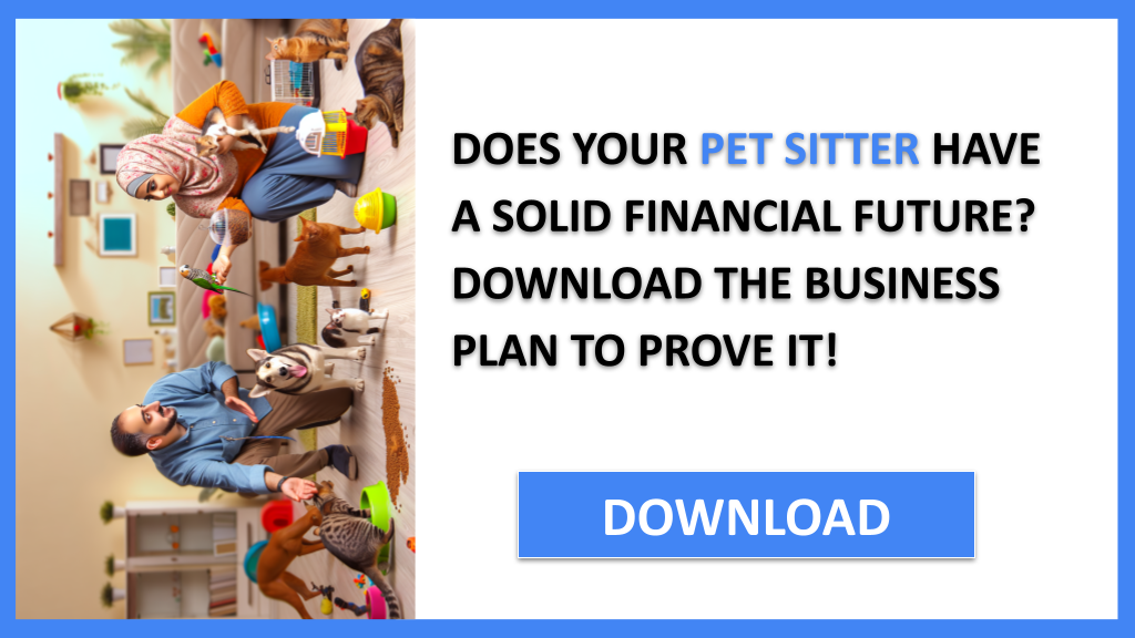 Business Plan Example for Pet Sitter - Pet Sitter Financial Plan- CTA1