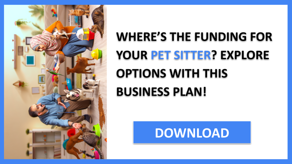 Business Plan Example for Pet Sitter - Pet Sitter Funding Options- CTA1