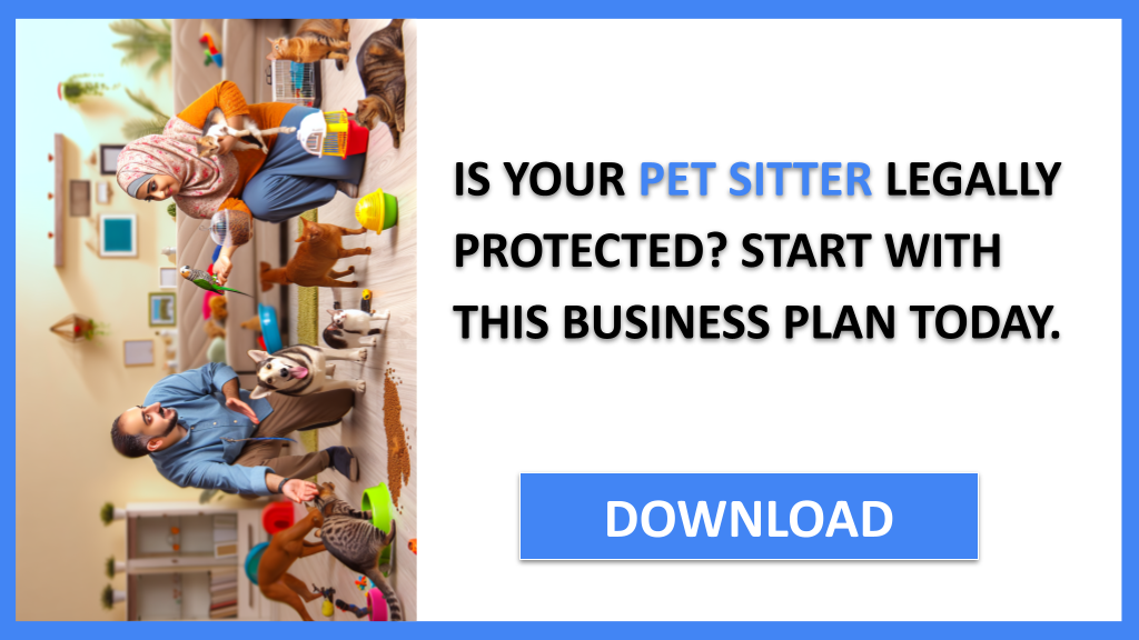 Business Plan Example for Pet Sitter - Pet Sitter Legal Considerations- CTA1
