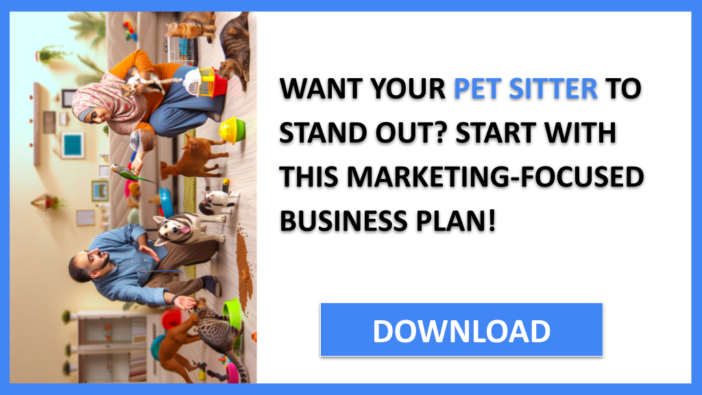 Business Plan Example for Pet Sitter - Pet Sitter Marketing Plan- CTA1