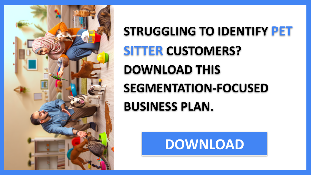 Business Plan Example for Pet Sitter - Pet Sitter Customer Segments- CTA1