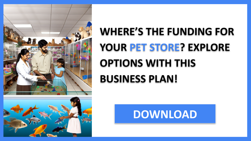 Business Plan Example for Pet Store - Pet Store Funding Options- CTA1