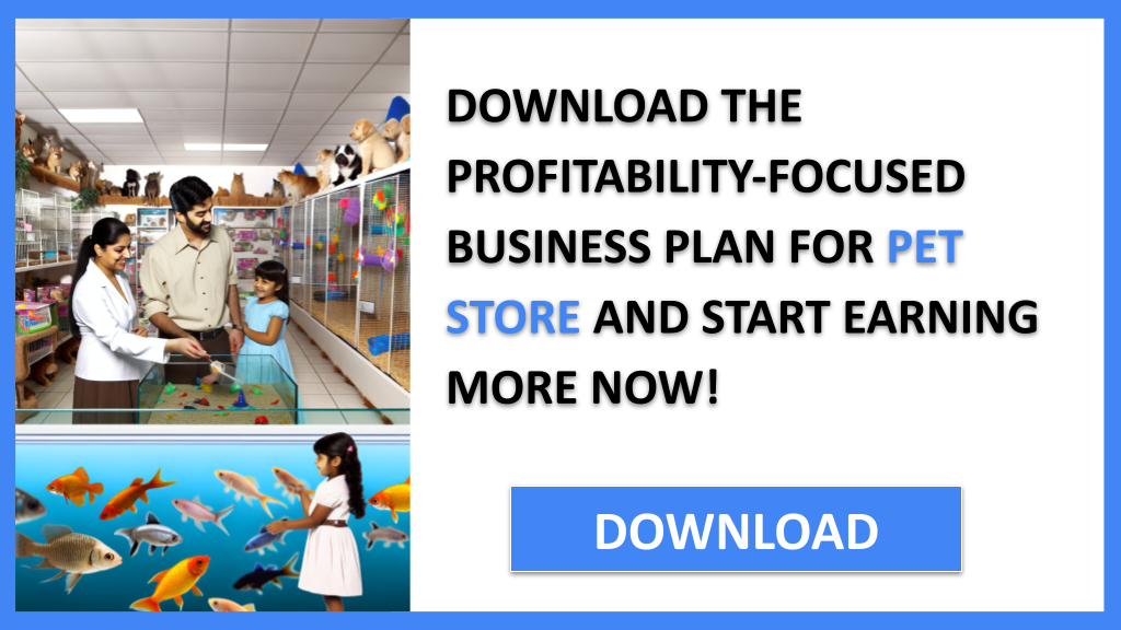 Business Plan Example for Pet Store - Pet Store Profitability- CTA3