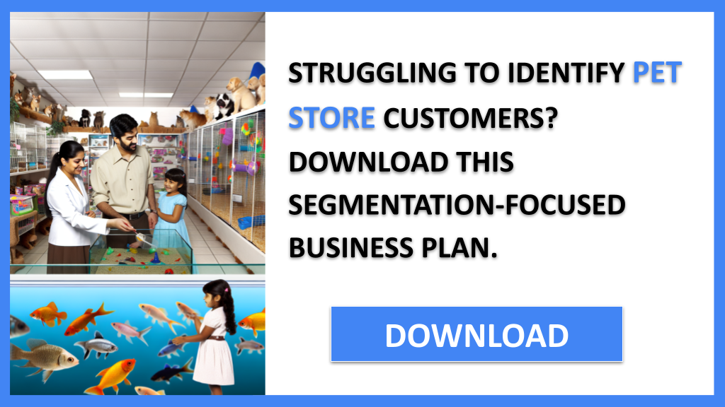 Business Plan Example for Pet Store - Pet Store Customer Segments- CTA1