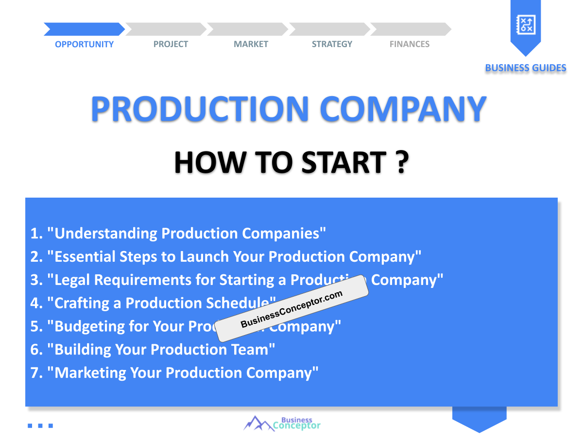 Launching a Production Company: Complete Guide and Examples
