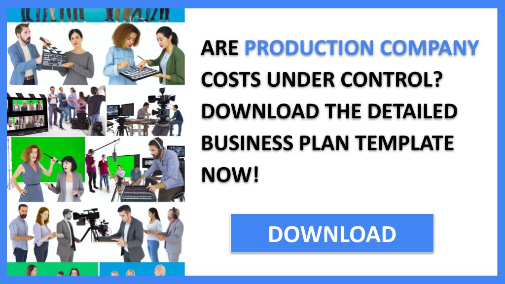 Business Plan Example for Production Company - Production Company Costs- CTA1