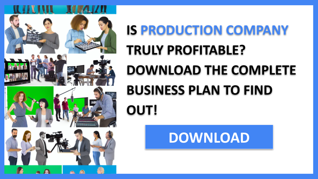 Business Plan Example for Production Company - Production Company Profitability- CTA1