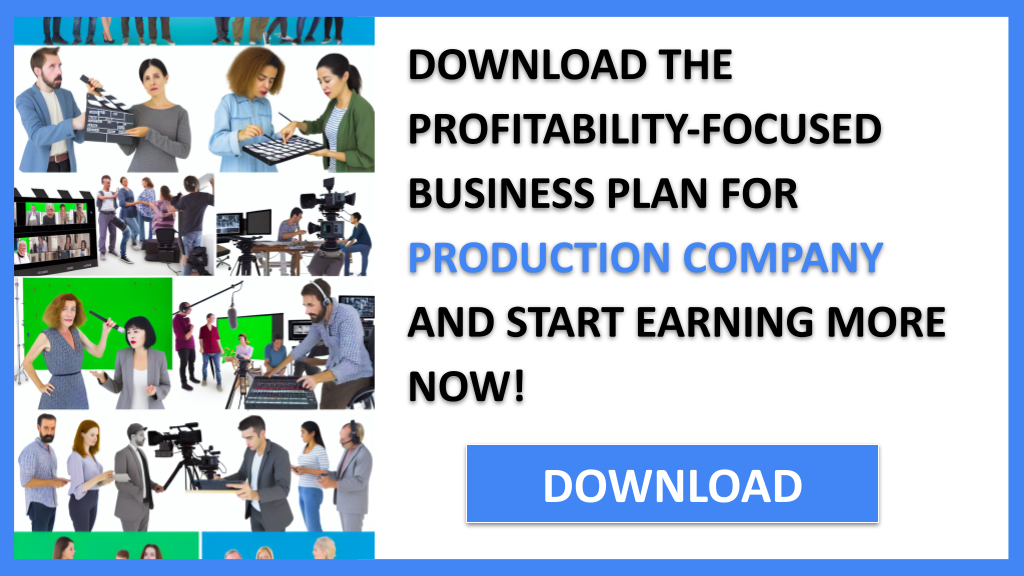 Business Plan Example for Production Company - Production Company Profitability- CTA3