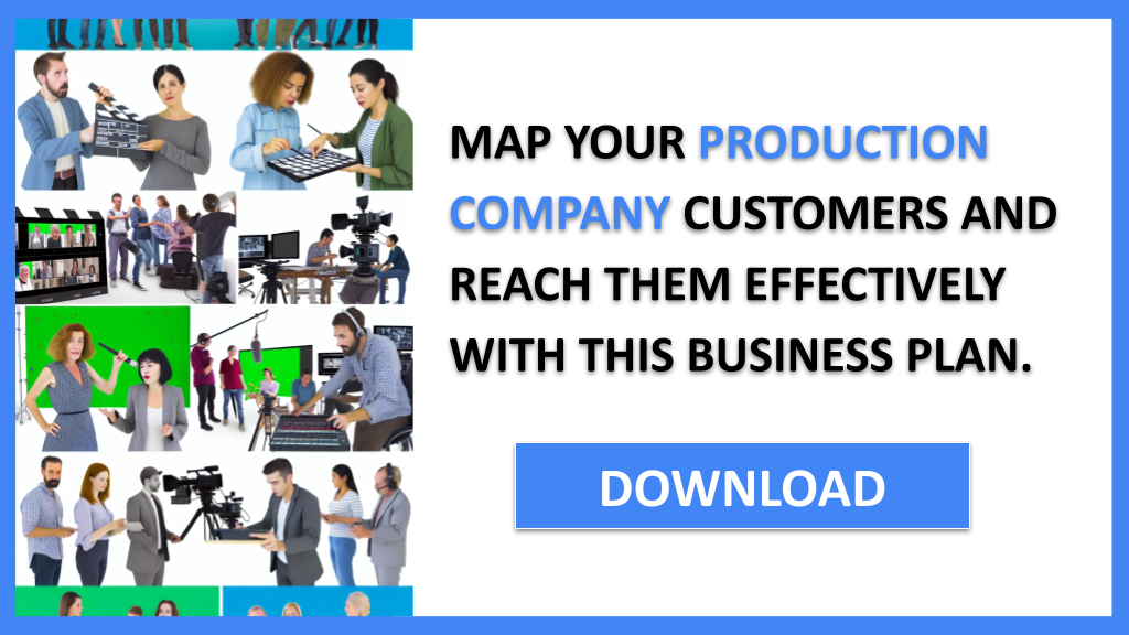 Business Plan Example for Production Company - Production Company Customer Segments- CTA3