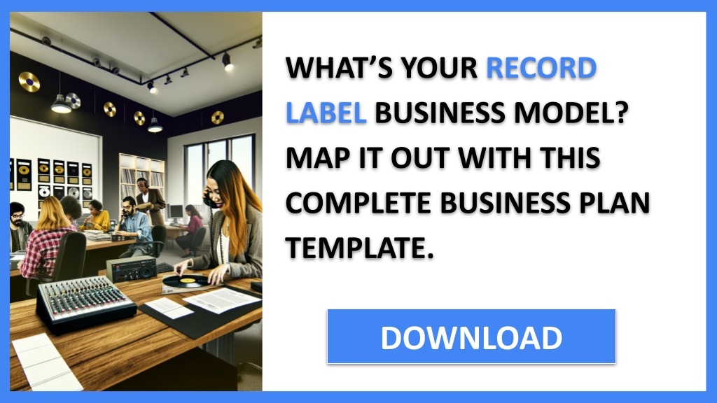 Business Plan Example for Record Label - Record Label Business Model Canvas- CTA1