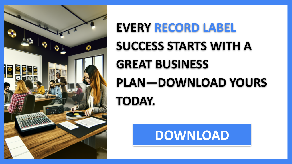 Business Plan Example for Record Label - Record Label Business Plan- CTA1