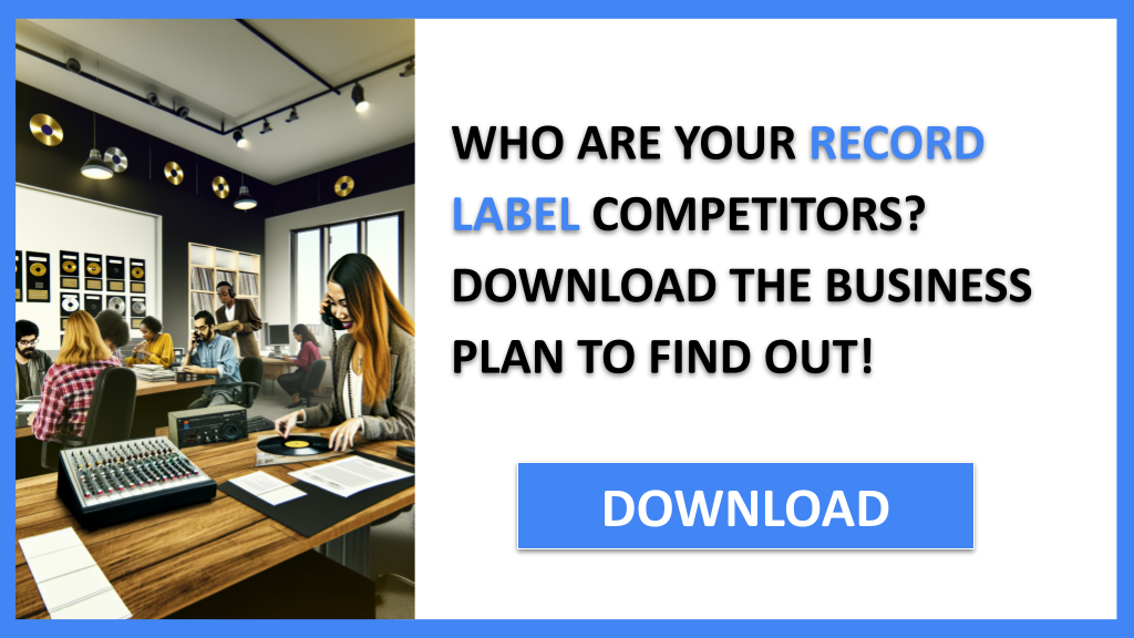 Business Plan Example for Record Label - Record Label Competition Study- CTA1
