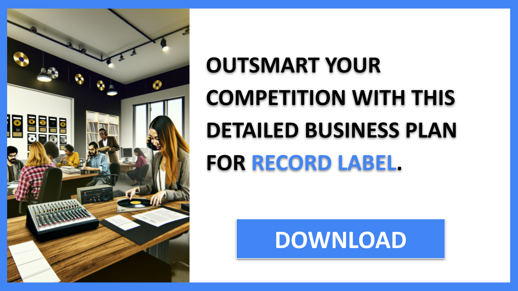 Business Plan Example for Record Label - Record Label Competition Study- CTA3