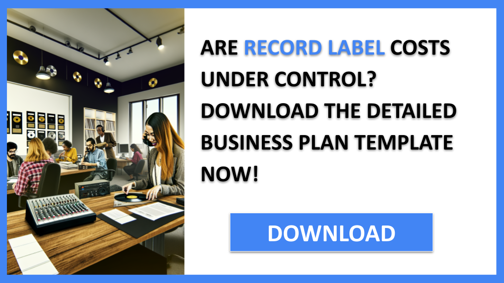 Business Plan Example for Record Label - Record Label Costs- CTA1