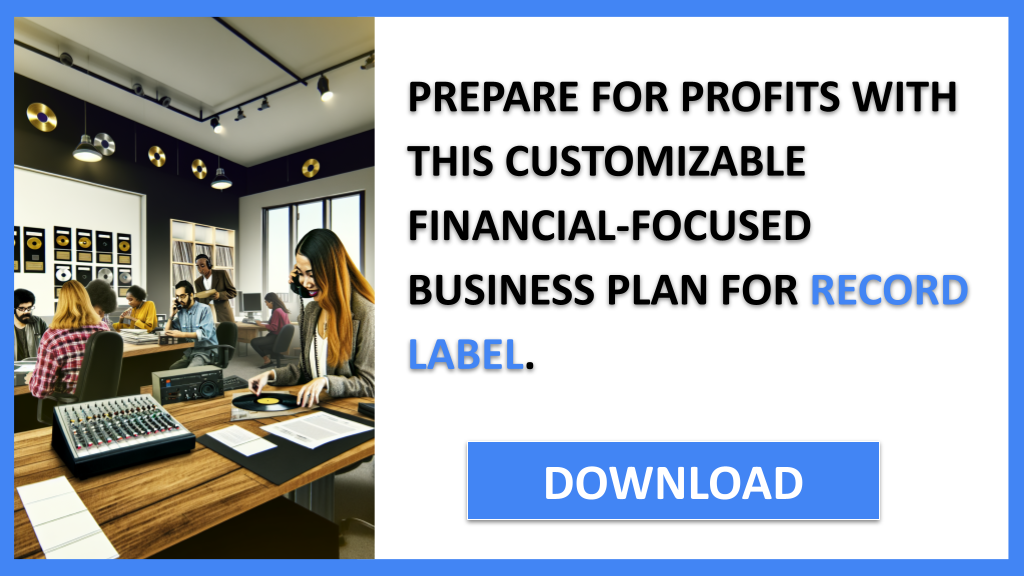 Business Plan Example for Record Label - Record Label Financial Plan- CTA3