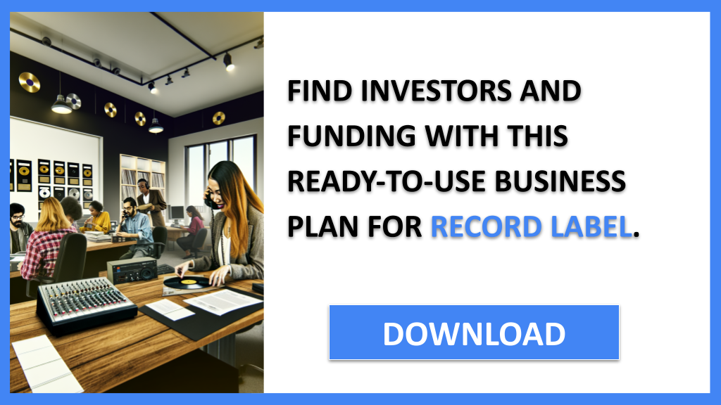 Business Plan Example for Record Label - Record Label Funding Options- CTA3